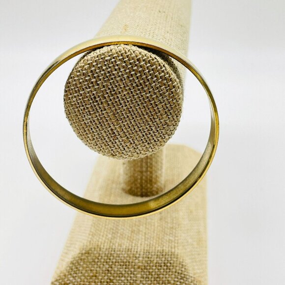 CROWN TRIFARI Bangle Bracelet Gold Tone Classic Career Workwear - Picture 5 of 6